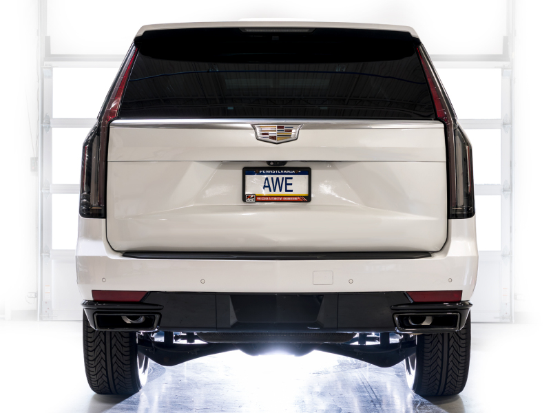 AWE Tuning 2021+ Cadillac Escalade 6.2L 0FG Dual Exit Exhaust System (Reuses OE Tips) - Image 9