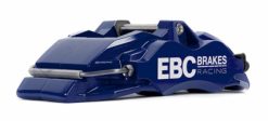 Alternative view of EBC Racing 17-22 Honda Civic Type-R (FK8) Blue Apollo-6 Front Left Caliper