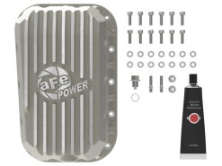 Alternative view of aFe POWER Street Series Engine Oil Pan Raw w/ Machined Fins Jeep Wrangler (JK) 12-18 V6-3.6L