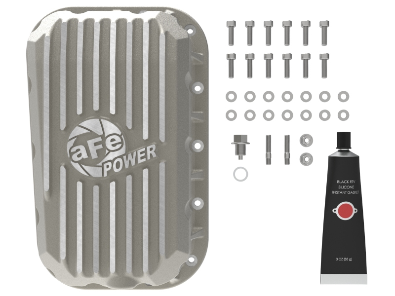 aFe POWER Street Series Engine Oil Pan Raw w/ Machined Fins Jeep Wrangler (JK) 12-18 V6-3.6L - Image 2
