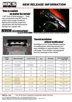 HKS Performance Damper for 86 / GR86 / BRZ - Image 3