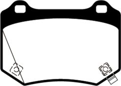 Alternative view of EBC 18+ WRX STI Yellowstuff Rear Brake Pads
