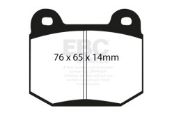 EBC 99-03 Mitsubishi Lancer Evolution 2.0 Turbo Redstuff Rear Brake Pads