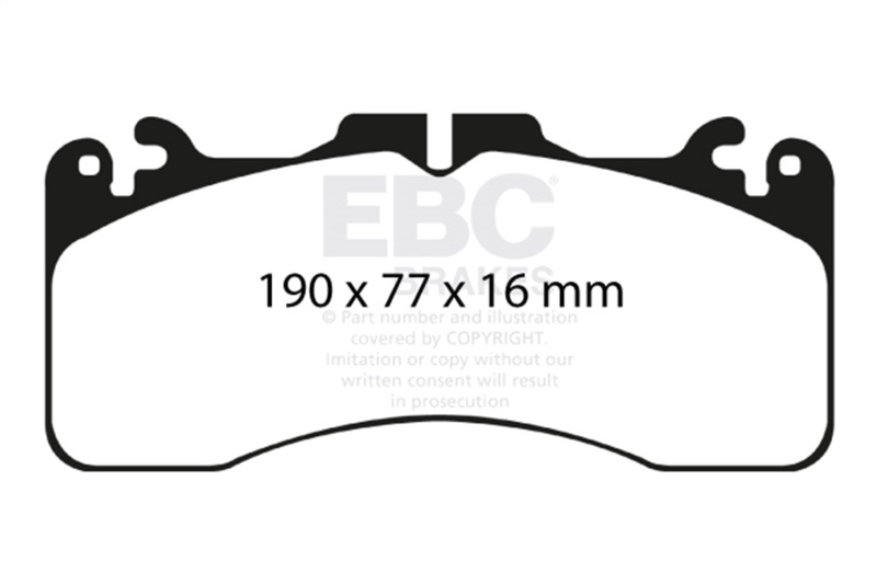 EBC 2016+ Lexus GS-F Bluestuff Front Brake Pads - Image 2