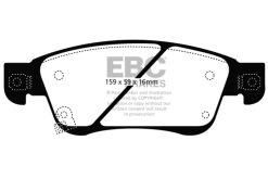 Alternative view of EBC 11-13 Infiniti G25 2.5 Yellowstuff Front Brake Pads