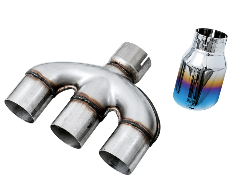 AWE 17-20 Honda Civic Si Dual-to-Triple Vapor Blue Tip Conversion - Image 2