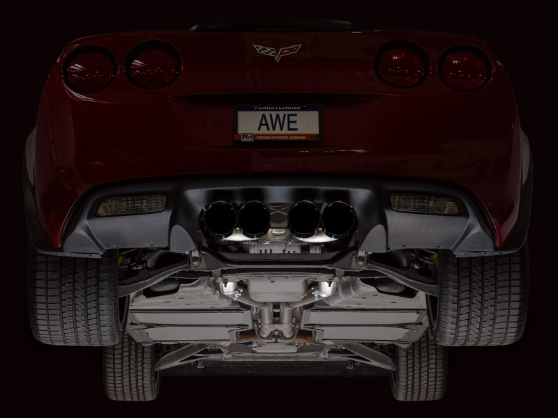 AWE Tuning 09-13 Chevrolet Corvette 6.2L Track Edition Axle-Back Exhaust w/ Diamond Black Tips - Image 12