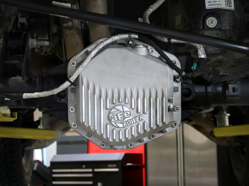 aFe 22-25 Ford Bronco Raptor V6 Rear Diff Cover - Raw w/ Machined Fins - Image 6