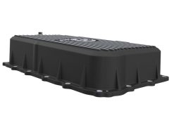 aFe 20-26 GM Trucks L6 3.0L Transmission Pan - Black w/ Machined Fins - Image 4