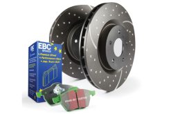 Alternative view of EBC S10 Kits Greenstuff Pads and GD Rotors