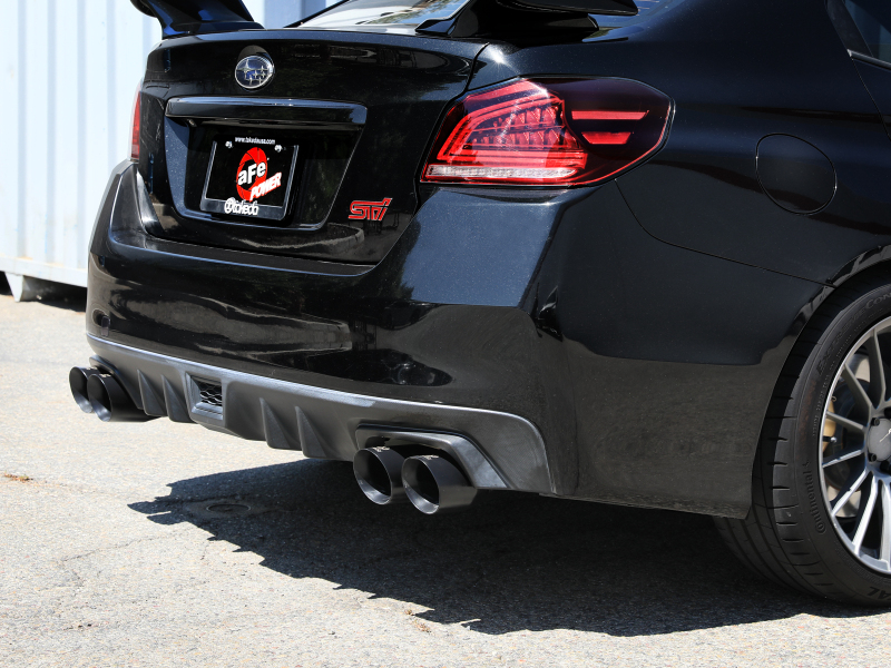 aFe Subaru WRX/STi 15-21 H4-2.0/2.5L Takeda 3in to 2-1/2in Stainless Cat-Back Exhaust w/ Black Tip - Image 4