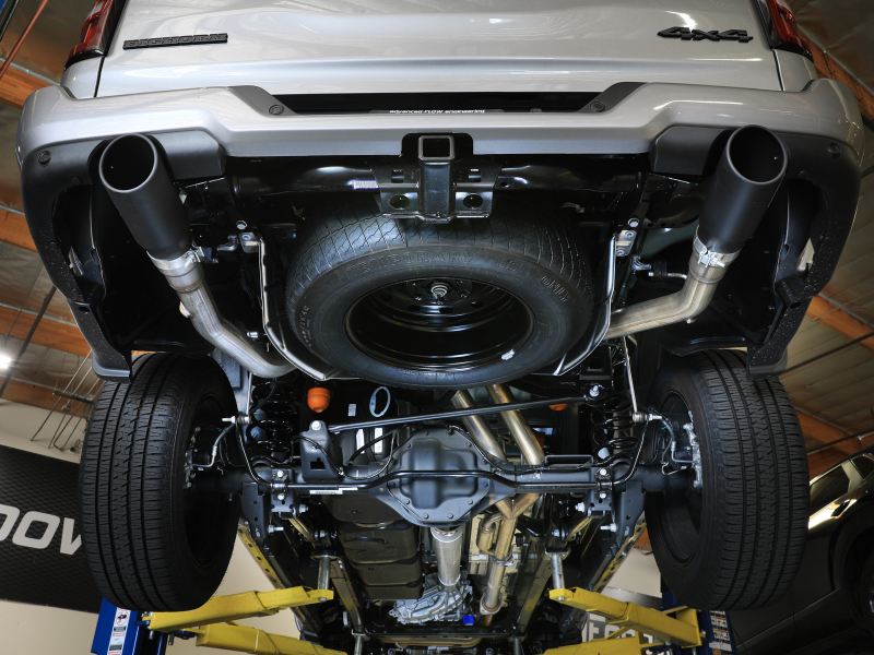 aFe Vulcan Series Cat-Back Exhaust System RAM 1500 2025 V6-3.0L (tt)- Black Tips - Image 7