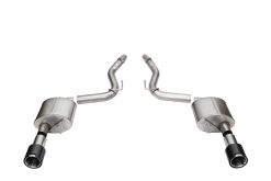 Corsa 2024 Ford Mustang GT Coupe 3in Sport Axle-Back Exhaust - 4.5in Carbon Fiber Tips