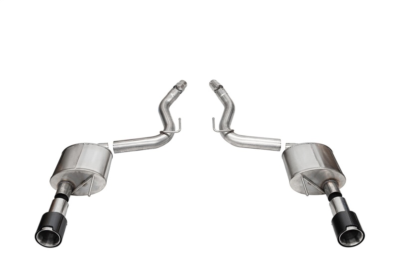 Corsa 2024 Ford Mustang GT Coupe 3in Sport Axle-Back Exhaust - 4.5in Carbon Fiber Tips
