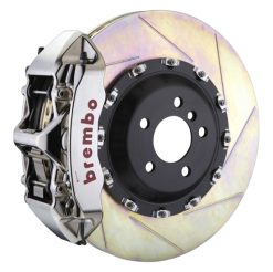 Brembo 12-14 ML550 Front GTR BBK 6 Piston Billet 411x34 2pc Rotor Slotted Type1-Nickel