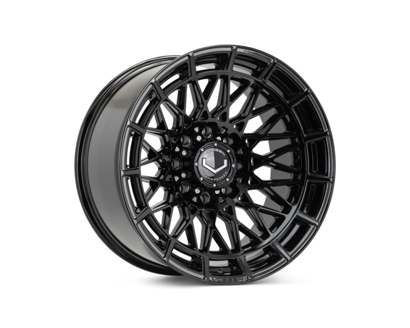 Vossen HFX-3 24x12 - 8x180 - ET44 - Ultra Deep Face - 124.3 - Gloss Black Wheel