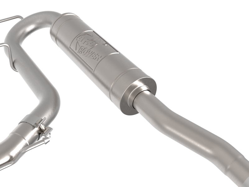 aFe Rebel Series 2-1/2in 304 Stainless Steel Cat-Back w/ Black Tip Ford Maverick 22-26 L4-2.5L FWD - Image 2