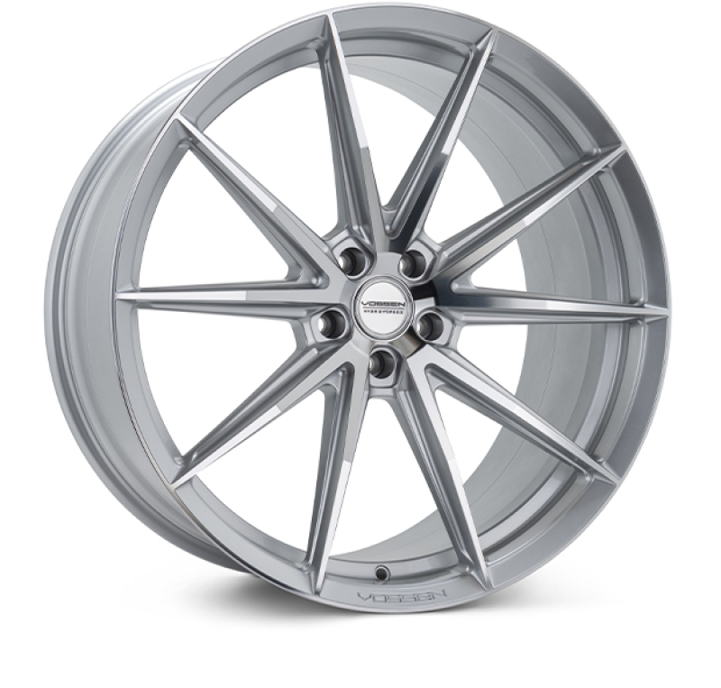 Vossen HFX-2 22x10.5 / 5x112 / ET35 / Deep Face / 66.5 - Silver Polished Wheel