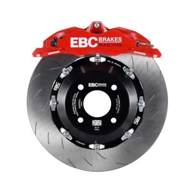 EBC Racing 03-12 Mazda RX-8 Red Apollo-4 Calipers 355mm Rotors Front Big Brake Kit - Image 3