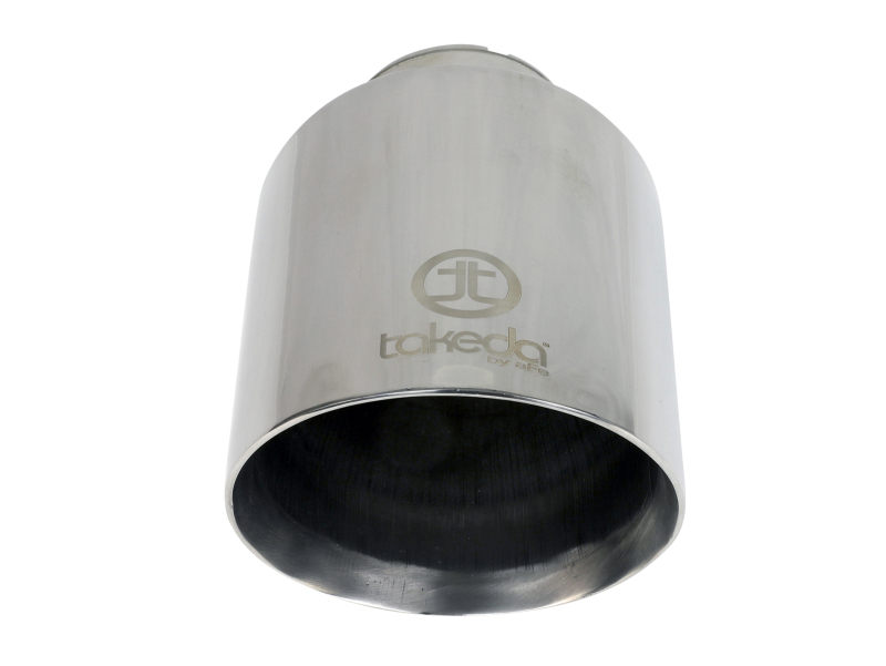 aFe Takeda Universal Exhaust Tip 2-1/2 IN Inlet x 4-1/2 IN Outlet x 7 IN L- Polished - Image 4