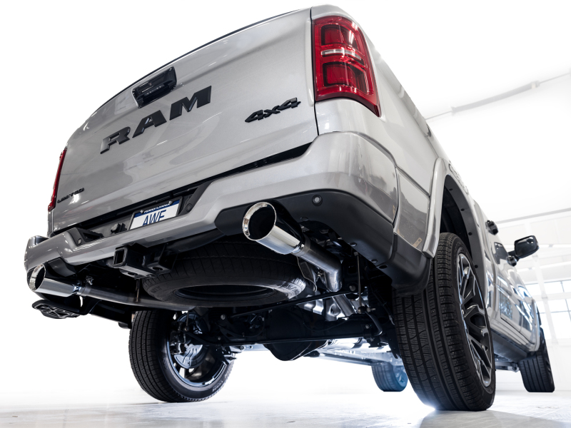 AWE Tuning 25+ RAM 1500 3.0TT 0FG Cat-Back Touring Exhaust - Chrome Silver Tips - Image 6