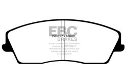 Alternative view of EBC 05-09 Chrysler 300 2.7 Yellowstuff Front Brake Pads