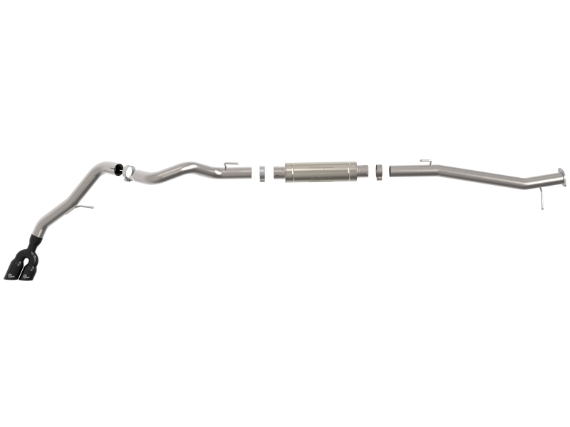 aFe Vulcan Series 3in Stainless Rear-Side Exit Exhaust Sys Black Ford Ranger Raptor 22-26 L4-2.0L - Image 3
