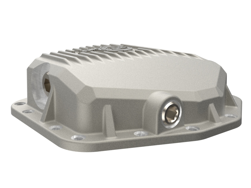 aFe 22-25 Ford Bronco Raptor V6 Rear Diff Cover - Raw w/ Machined Fins - Image 4