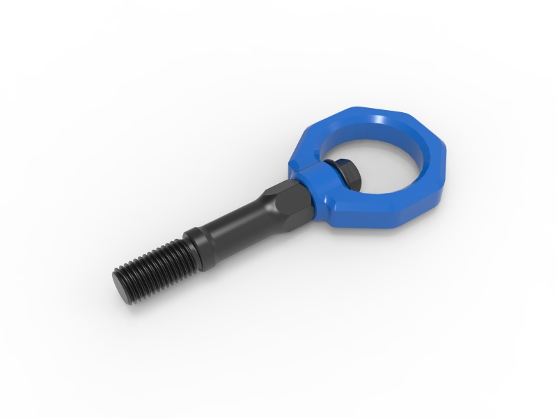 aFe CONTROL Rear Tow Hook Chevrolet Corvette (C8) 20-25 V8-6.2L- Blue - Image 2
