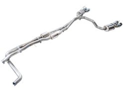 AWE Tuning 2021+ Cadillac Escalade 6.2L 0FG Dual Exit Exhaust System w/ 5in Chrome Silver Tips - Image 12
