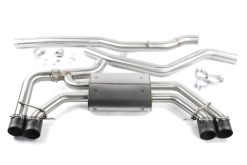 Dinan 18-25 BMW X3 M40i/X4 M40i (G01/G02) Valved Catback Exhaust System - Black Tips