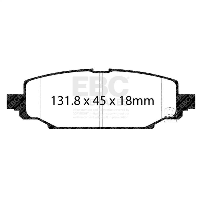 EBC 2018+ Jeep Wrangler (JL) 2.0T Orangestuff Rear Brake Pads