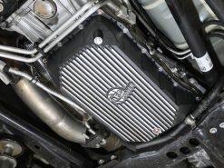 aFe 20-25 GM Diesel V8-6.6L L5P Transmission Pan w/ Machined Fins - Black - Image 8