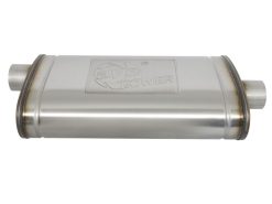 Alternative view of aFe MACH Force-Xp Muffler 3 IN ID Center/Offset x 11 IN W x 5 IN H x 22 IN L - Oval Body