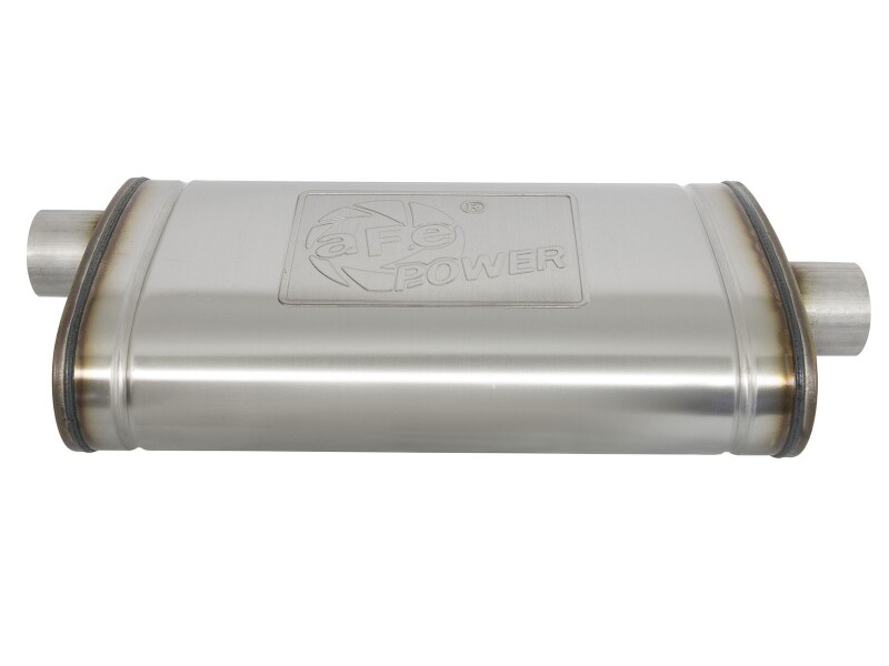 aFe MACH Force-Xp Muffler 3 IN ID Center/Offset x 11 IN W x 5 IN H x 22 IN L - Oval Body - Image 2