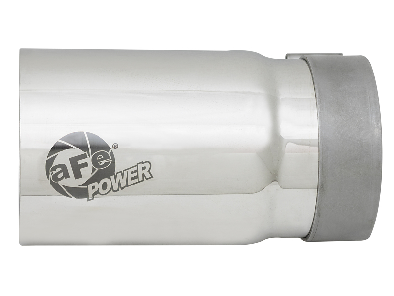 aFe MACH Force-Xp Universal Exhaust Tip 3-1/2 IN Inlet x 4 IN Outlet x 7 IN Polished Right Side Exit - Image 2