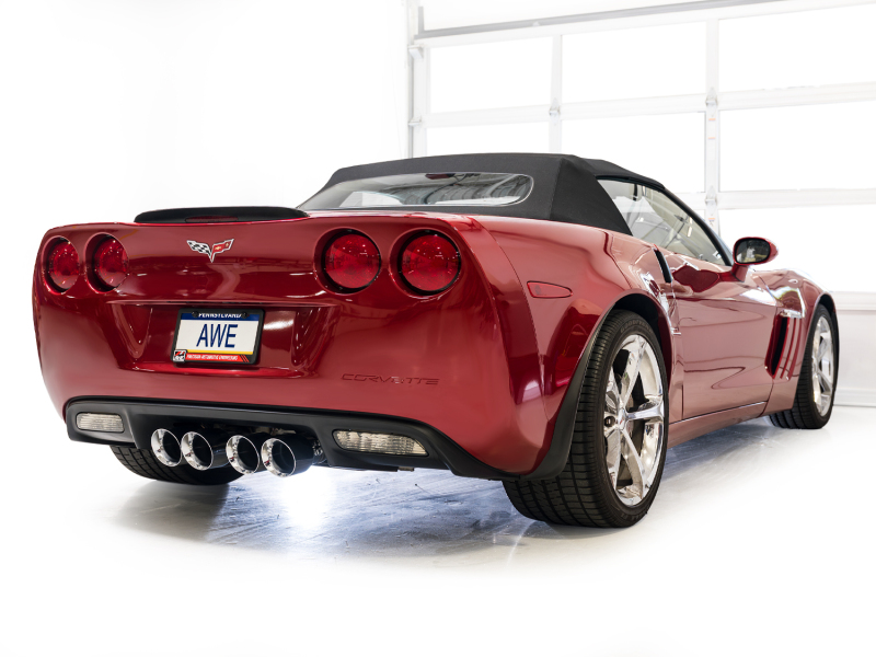 AWE Tuning 09-13 Chevrolet Corvette 6.2L Touring Edition Axle-Back Exhaust w/ Chrome Silver Tips - Image 6