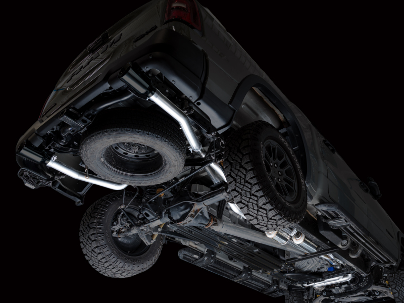 AWE Tuning 2025+ RAM 1500 3.0TT Rebel 0FG Cat-Back Exhaust w/ Diamond Black Tips - Image 12