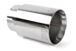 Dinan Double-Walled 4in Clamp-On Exhaust Tip - Polished - 4in Outlet / 3.25in Inlet