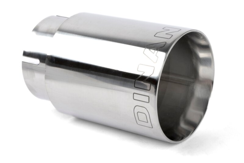 Dinan Double-Walled 4in Clamp-On Exhaust Tip - Polished - 4in Outlet / 3.25in Inlet