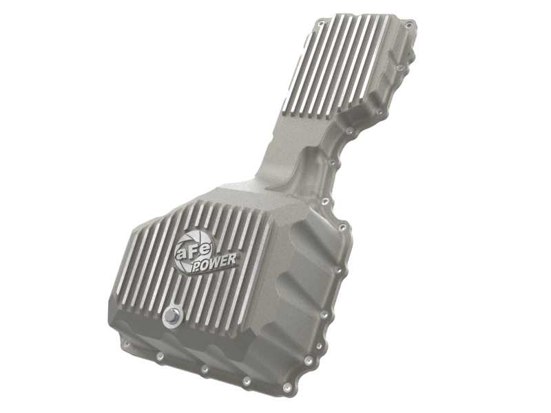 aFe GM Diesel Trucks 20-25 V8-6.6L L5P POWER Street Series Engine Oil Pan Raw w/ Machined Fins
