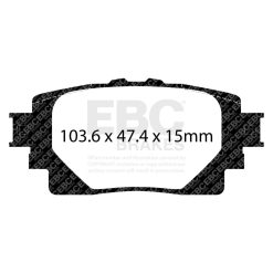 EBC 21-25 Lexus RC350/RC350 F Sport Redstuff Rear Brake Pads