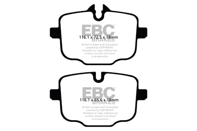 EBC 2021+ BMW M3/M4 3.0TT (G80/G82/G83) Yellowstuff Rear Brake Pads - Image 2