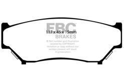 Alternative view of EBC 98-00 Chevrolet Tracker 1.6 (4 Door) Yellowstuff Front Brake Pads