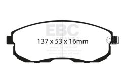 Alternative view of EBC Racing 02-03 Infiniti G20 2.0L RP-X Front Brake Pads