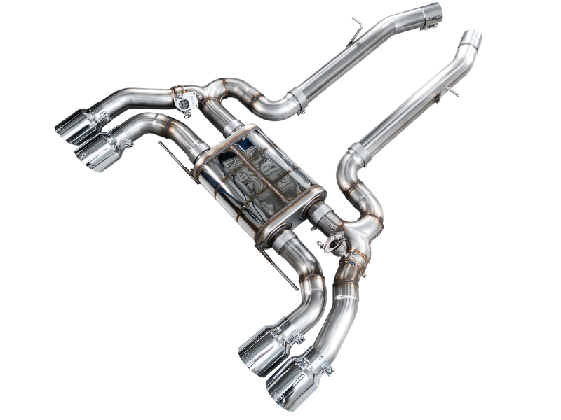 AWE Tuning 20-25 BMW X3 M/M Comp (F97) AWD SwitchPath Axle-Back Exhaust - Chrome Silver Tips
