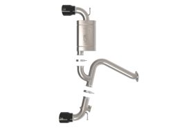 Alternative view of aFe 22-23 Hyundai Kona N L4 2.0L (t) Takeda 3in SS Axle-Back Exhaust System w/ Black Tips