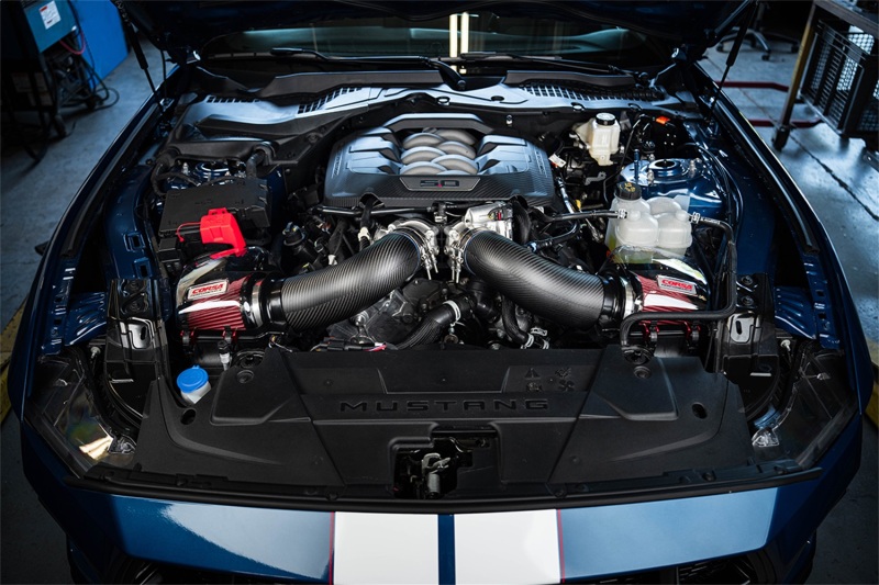 Corsa 24-25 Ford Mustang GT 5.0L V8 Carbon Fiber Cold Air Intake w/ DryTech Air Filters - Matte - Image 2