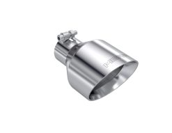 MBRP T304 SS Tip 2.5in ID, 5in OD Out, 8in Length, Angle Cut, Dual Wall