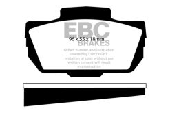 Alternative view of EBC 66-67 Saab Sonnet 0.8 Yellowstuff Front Brake Pads
